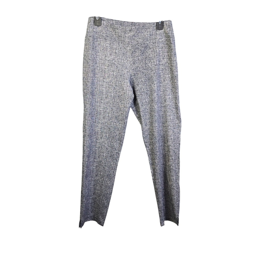Hope & Harlow Dress Pants Womens 6 Black White Textured Stretch Career Trousers